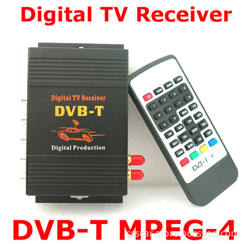 2 Tuners MPEG-4 Car DVB-T for Car Digital TV Receiver (M-618)